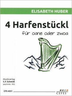 Cover 4 Harfenstückl für oane oder zwoa für 1-2 Harfen 2 Spielpartituren