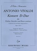 Konzert D-Dur op.3,9 RV230 für Violine, Streicher und Bc für Violine und Klavier