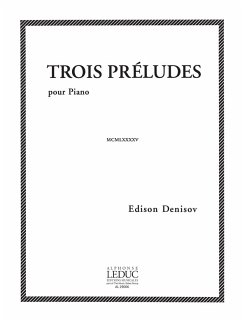 Cover DENISOV 3 PRELUDES PIANO
