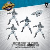 Monsterpocalypse  S-Type Shinobi & Interceptor: Shadow Sun Syndicate Unit (metal/resin)