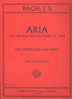 Aria from the Suite D major no.3 for string bass and piano Aria from the Suite D major no.3 for string bass and piano
