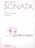 Sonata for e flat alto saxophone and piano Sonata for e flat alto saxophone and piano
