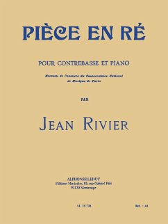 Cover RIVIER PIECE EN RE CONTREBASSE ET PIANO