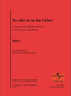Cover So oder so ist das Leben Band 1 Chansons und Kabarettlieder von gestern bis heute