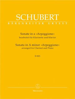 Cover Sonate a-Moll D821 für Klarinette in B und Klavier