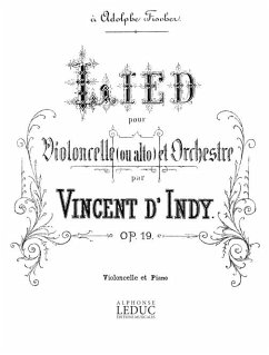 Cover Lied op.19 pour violoncelle et orchestre pour violoncelle et piano