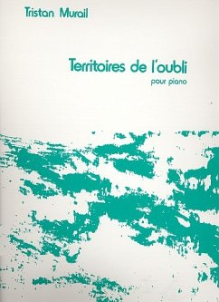 Cover Territoires de l'oubli pour piano