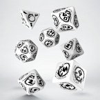 Dragons White & black Dice Set (7)