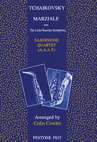 Marziale for 4 saxophones (AAAT) score and parts