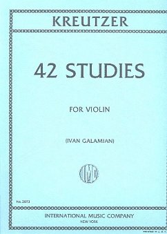 Cover 42 Studies for violin