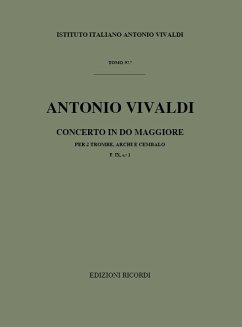 Concerto do maggiore per 2 trombe, archi e cembalo partitura
