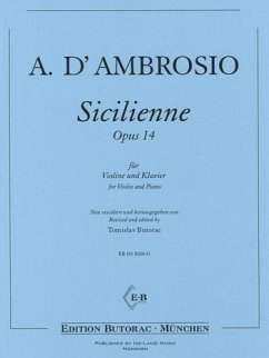 d`Ambrosio, Alfredo Sicilienne opus 14 Violine und Klavier