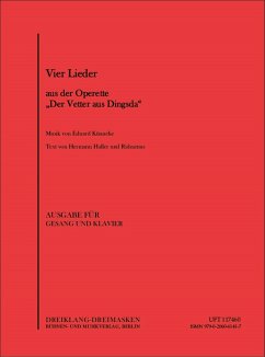 Cover Der Vetter aus Dingsda Album mit 4 Liedern aus der Operette für Gesang und Klavier