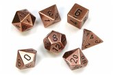 Solid Metal Copper Colour Poly 7 die set