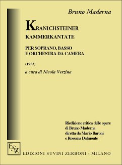 Bruno Maderna, Kranichsteiner Kammerkantate Partitur