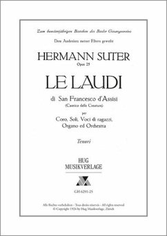 Suter, Hermann Laudi op 25 gemischter Chor und Orchester Tenor