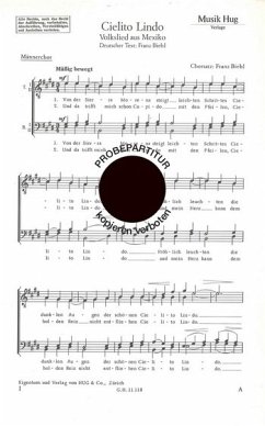 Cover Biebl, Franz Cielito lindo Männerchor