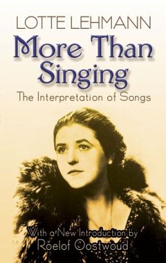 More Than Singing - The Interpretation Of Songs