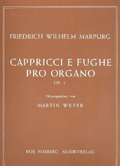 Cover Capricci e fughe op.1 per organo