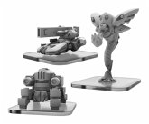 U-Tank, WW-82, and Scorcher  Monsterpocalypse Destroyers Alternate Elite Units (metal)