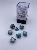 GeminiŽ Mini-Polyhedral Steel-Teal/white 7-Die Set