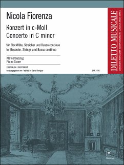 Konzert c-Moll für Blockflöte, Streicher und Bc für Altblockflöte und Klavier