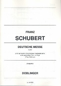 Deutsche Messe D872 für gem Chor und Bläser (Kontrabass ad lib) Chorpartitur