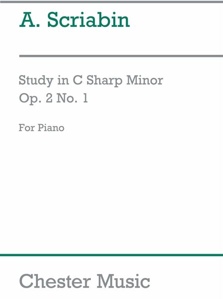Study C sharp minor op.2,1 for piano