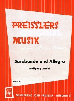 Cover Sarabande und Allegro für Akkordeon