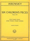 6 Children's Pieces op.34 for piano duet, score 6 Children's Pieces op.34 for piano duet, score