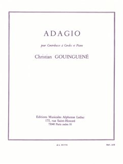 Cover ADAGIO POUR CONTREBASSE A CORDES ET PIANO