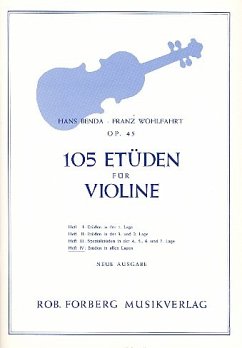 Cover 105 Etüden op.45 Band 4 (Nr.90-105) für Violine (alle Lagen)