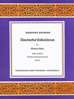 Cover Deutsche Volkstänze für Gitarre oder andere Volksmusikinstrumente ad lib.
