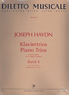 Klaviertrios Band 4 (Nr.24-27 und Nr.30) für Violine, Violoncello und Klavier Stimmen