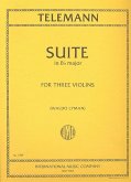 Suite Bb major for 3 violins 3 parts