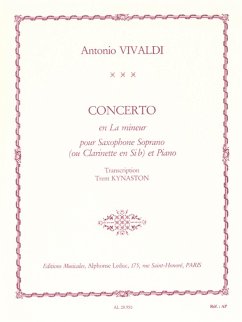 Cover Concerto la mineur pour saxophone soprano ou clarinette et piano