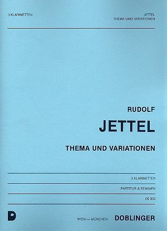 Thema und Variationen für 3 Klarinetten Partitur und Stimmen