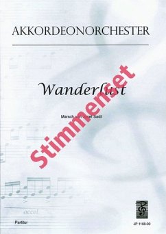 Cover Sadil, Josef Wanderlust Akkordeonorchester Stimmenset