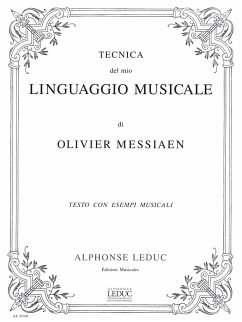 Cover MESSIAEN TECNICA DEL MIO LINGUAGGIO MUSICALE/TEXTES ET MUSIQUE REUNIS (VERS.ITALIENNE)