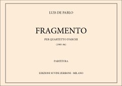 Fragmento per quartetto d'achi partitura