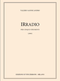 Cover Valerio Sannicandro, Irradio Partitur
