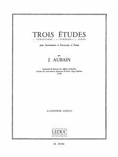 Cover AUBAIN J. 3 ETUDES PERCUSSIONS ET PIANO