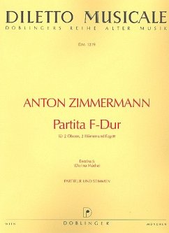 Partita F-Dur für 2 Oboen, 2 Hörner und Fagott Partitur und Stimmen