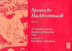 Cover Spanische Hackbrettmusik Band 2 10 Solostücke aus der Handschrift Barcelona 1764