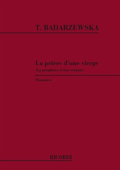 T. Badarzewska Priere D'Une Vierge - Preghiera Di Una Vergine Pianoforte