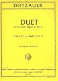 DUET G MAJOR OP.4,2 FOR VIOLIN AND CELLO ALTMANN, ED 2PARTS