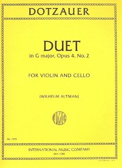 Cover DUET G MAJOR OP.4,2 FOR VIOLIN AND CELLO ALTMANN, ED 2PARTS