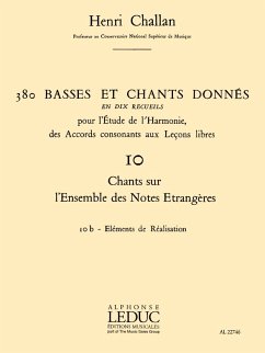Cover CHALLAN H. 380 BASSES ET CHANTS DONNES VOL.10:CHANTS SUR NOTES ETRANG.10B REALISATION