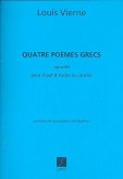 4 počmes grecs op.60 pour chant et harpe (piano) partition