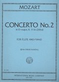 Concerto d Major KV314 No.2 for flute and piano